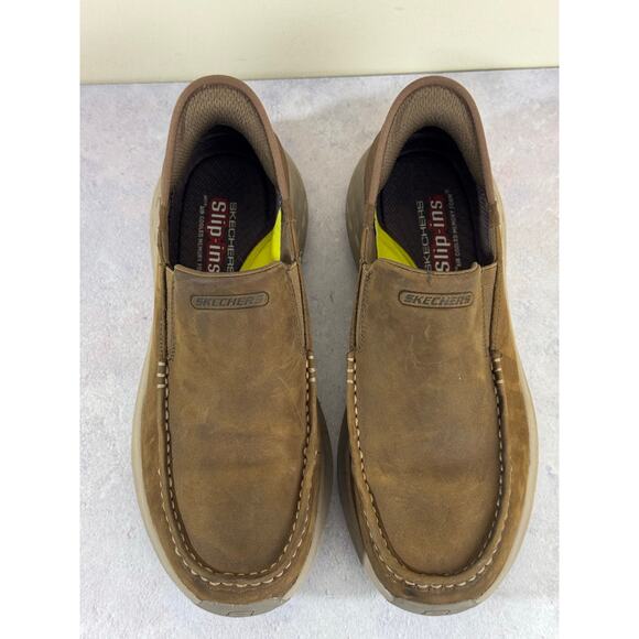 Skechers Parson Oswin Slip-Ins - Desert - Brown - Leather - Men’s 10 main image 7